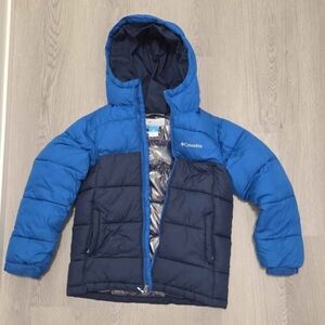 Columbia Blue Winter Coat Boys Medium 10-12